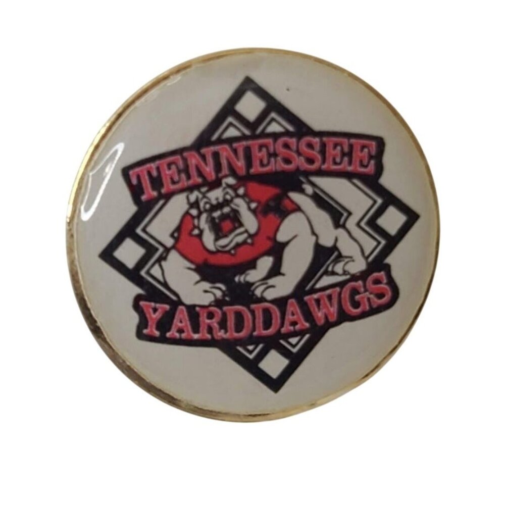 Vintage Lapel Pin Tennessee Yarddawgs  Baseball Team Columbia Knoxville Bulldog